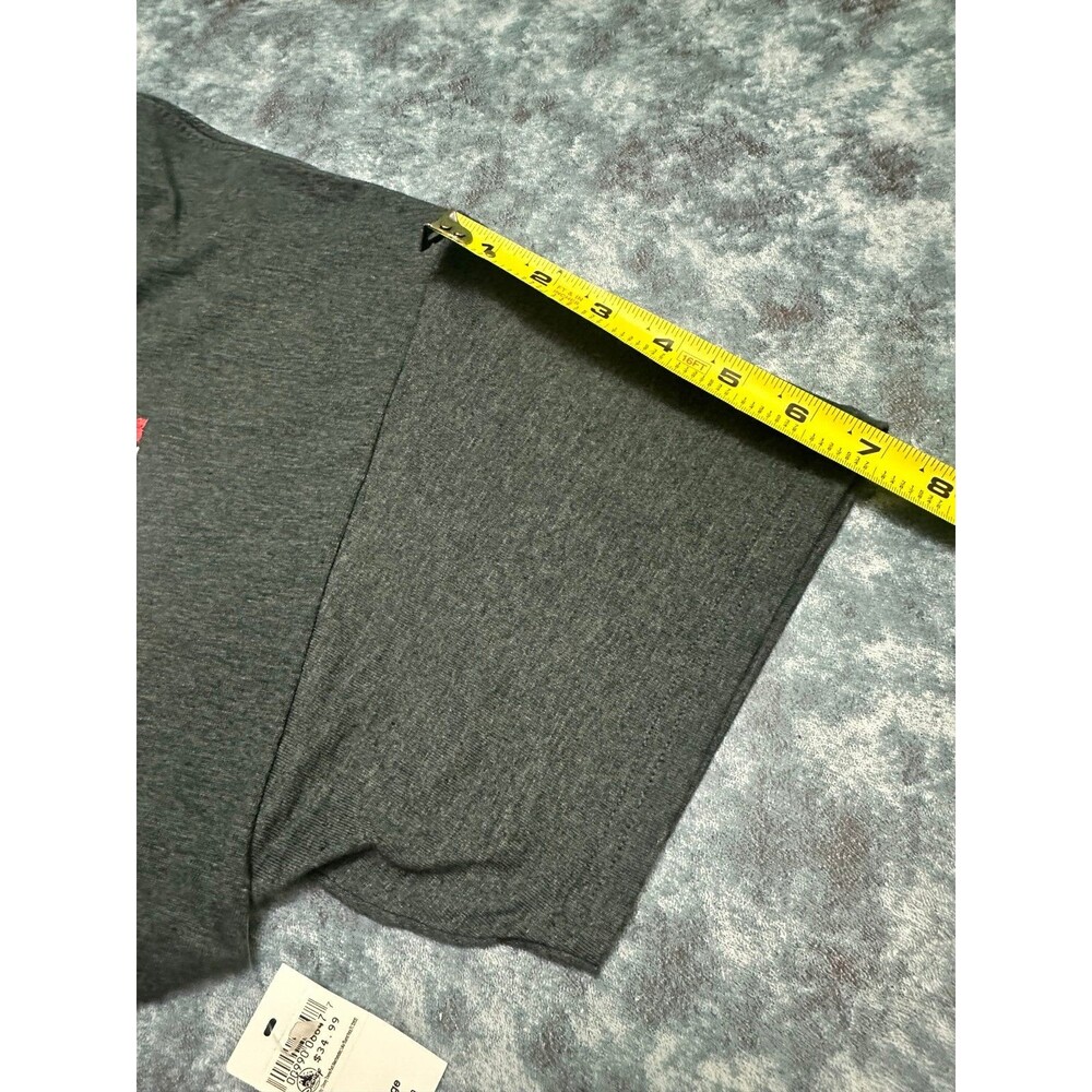 The Beatles Short Sleeve Graphic Tee in Charcoal Gray with Union Jack - Picture 6 of 10